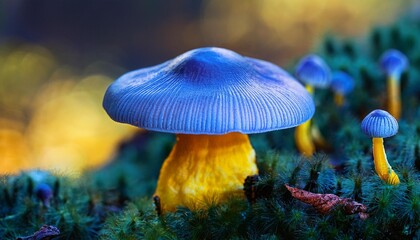 mushrooms in the forest