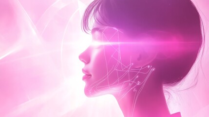 Digital AI Interaction with High-Tech Elements