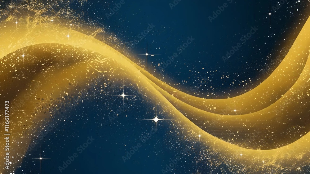 Fototapete a vibrant and dynamic cover image with a color texture of wave gold. no text is included.