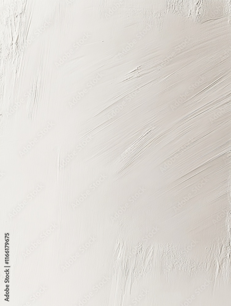 Poster textured white surface with subtle brush strokes creating a serene and minimalist aesthetic suitable
