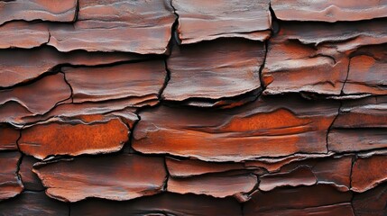 Red cracked earth resembling scorched and rugged landscapes, highlighting dramatic textures.