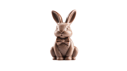 Chocolate Bunny Figure Perfect for Easter Celebrations