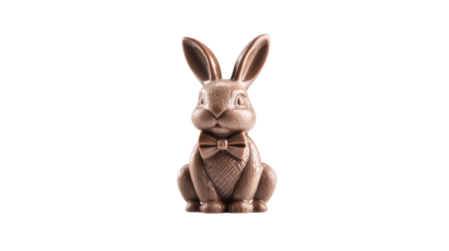 Chocolate Bunny Figure Perfect for Easter Celebrations - Powered by Adobe