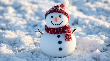 Obraz premium Vector snowman logo. A logo in the shape of a snowman