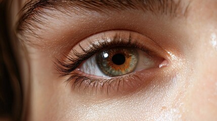 Obraz premium an eye showing redness and the improvement after hydration treatments