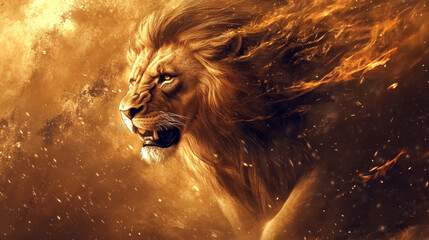 Naklejka premium Vector lion logo. Brand logo in the shape of a lion's head