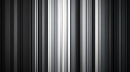 Abstract image featuring vertical stripes in varying shades of black, gray, and white.