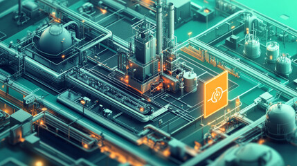 Fototapeta premium Hologram safety. Safety made of polygons, triangles, dots, and lines. Low-poly safety structure of connections. Technology concept vector.