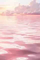 Light pink background, dream, Clear water, Ripples, There are clouds in the distance, Simplicity ::2 super detail - Image #, unreal engine, cinematic lighting, UHD ::1 