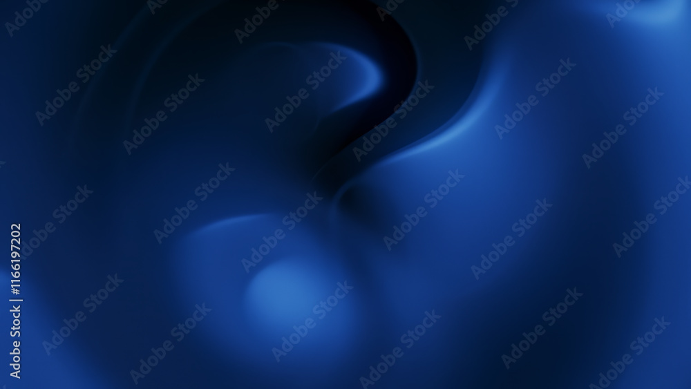 Poster deep blue abstract curves: deep blue, curved shapes create a textured abstract background with subtl