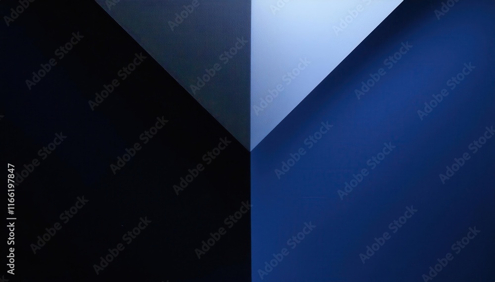 Poster abstract minimalistic geometric composition with intersecting diagonal shapes in gradient shades of 