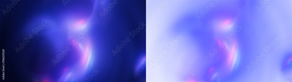 Poster indigo swirl prism overlay: abstract background with a swirling indigo light and a subtle prism effe