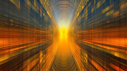 Vibrant Abstract Geometric Patterns with Symmetry