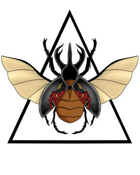 recommend clip art: beetle tattoo design