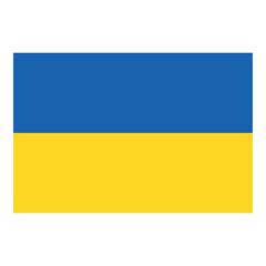 Illustration of the flag of Ukraine, and various icons. Ideal for catalogs of institutional materials and geography
