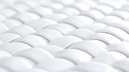 Fototapeta premium Abstract white woven texture background.