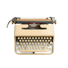 Vintage Beige Typewriter Retro Writing Machine for Office and Collectors
