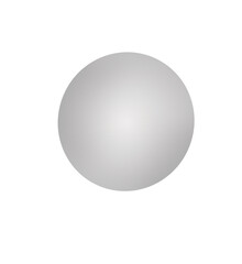 A gray ball with a gradient isolated on a white background. Illustration