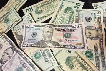 Pile of American cash