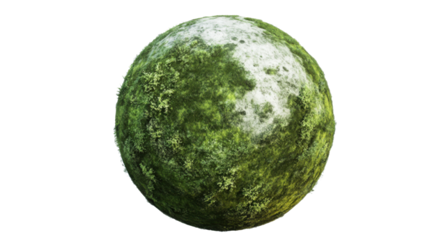 Green Earth globe transparent background