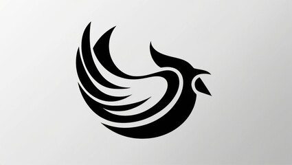 Obraz premium Stylized Bird Design Abstract Avian Artwork