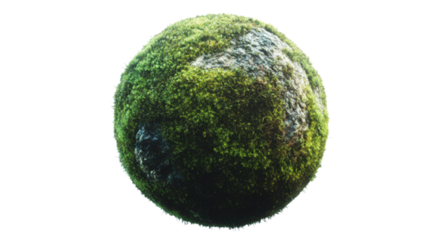 Green Earth globe transparent background