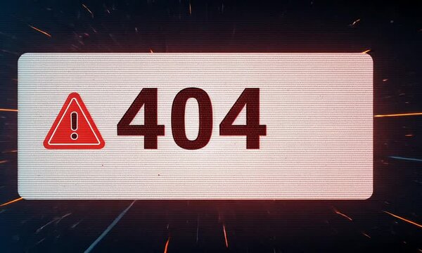 404 Error: Page Not Found - Digital Glitch Art
