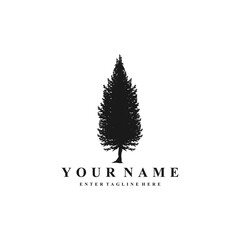 fir tree logo design, mountain, premium vector mountain and spruce design, outdoor logo, camper logo design
