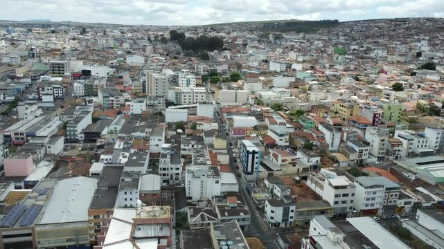 vitoria da conquista, bahia, brazil - march 23, 2023: aerial view of the city of Vit&oacute;ria da Conquista, in the southwest region of Bahia.