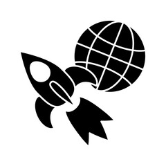Rocket icon design template