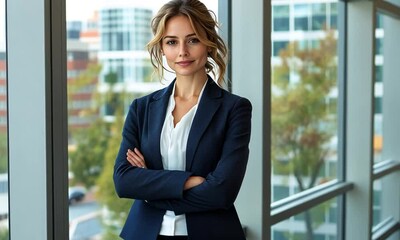 Confident businesswoman portrait.