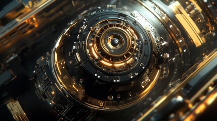 High Detail Mechanical Schematics in Bright Environment