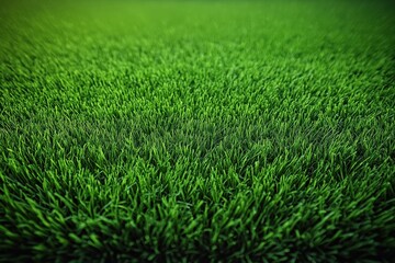 Obraz premium Closeup view of vivid green grass texture. Perfect for golf courses, soccer fields, football pitches. Natural, vibrant colors create summer scene. Ideal background for sports themes. High-quality