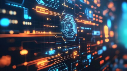 Fototapeta premium Digital Tools for Decentralized Application Development