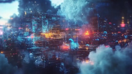 Futuristic Cloud Native Development Concept Visualization