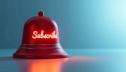 Red Subscribe Bell - Modern Marketing Design