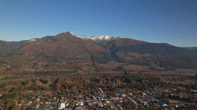 Imagen A&eacute;rea con dron de la Comuna de Melipeuco, Regi&oacute;n de La Araucan&iacute;a