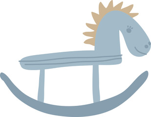 Handdrawn Rocking Horse