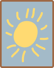 Handdrawn Sun Picture
