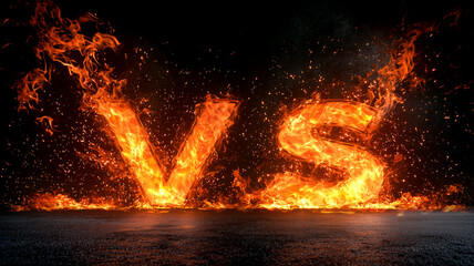 Fiery vs. Smoke: Dynamic Clash of Elements
