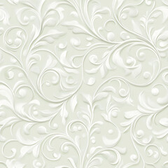 elegant beige and cream pattern, light green background, soft swirls,
