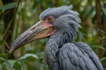Naklejka premium a shoebill bird in its natural environment