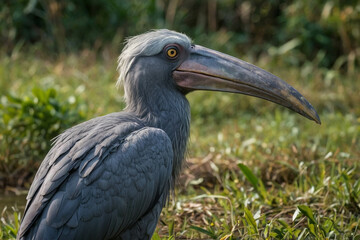 Obraz premium a shoebill bird in its natural environment