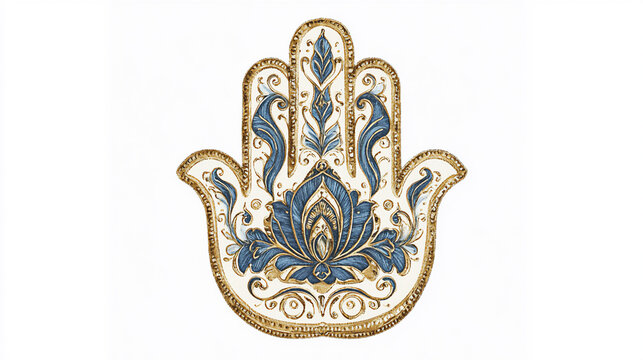  embossed hamsa hand