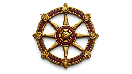  embossed wheel of dharma