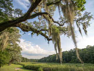 landscape with trees