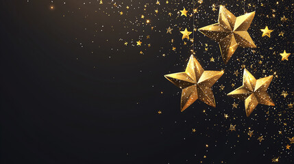  minimal golden stars