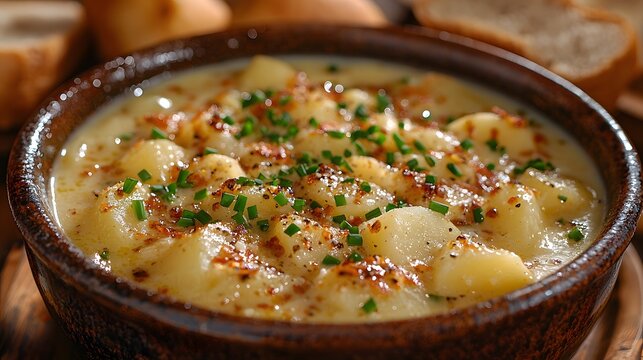 Creamy Potato Soup with Herbs