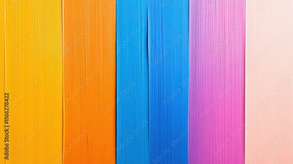 Poster a vibrant display of colorful paint strokes on a canvas.