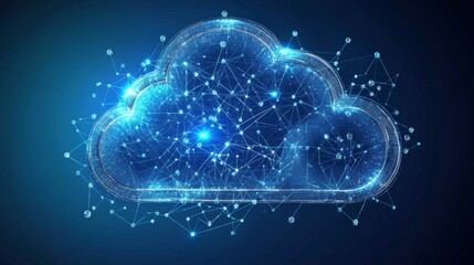 Virtual Cloud Technology with Soft Lighting and High Contrast